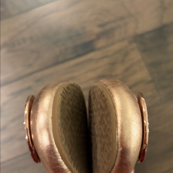 Tory Burch Rose Gold Reva Ballet Flat Sz 7.5 - Picture 8 of 8